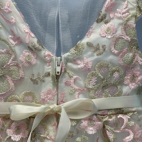 Rare Editions Baby Embroidered Formal Dress Bloomers 2-piece Set - Ivory - 18mo - Picture 6 of 11